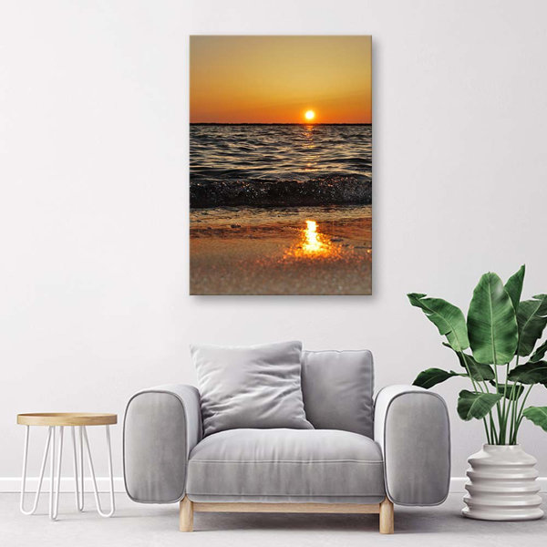 Haus Am Meer Leinwandbild Meer Und Untergehende Sonne Wayfair de haus-am-meer-leinwandbild-meer-und-untergehende-sonne-wayfair-de